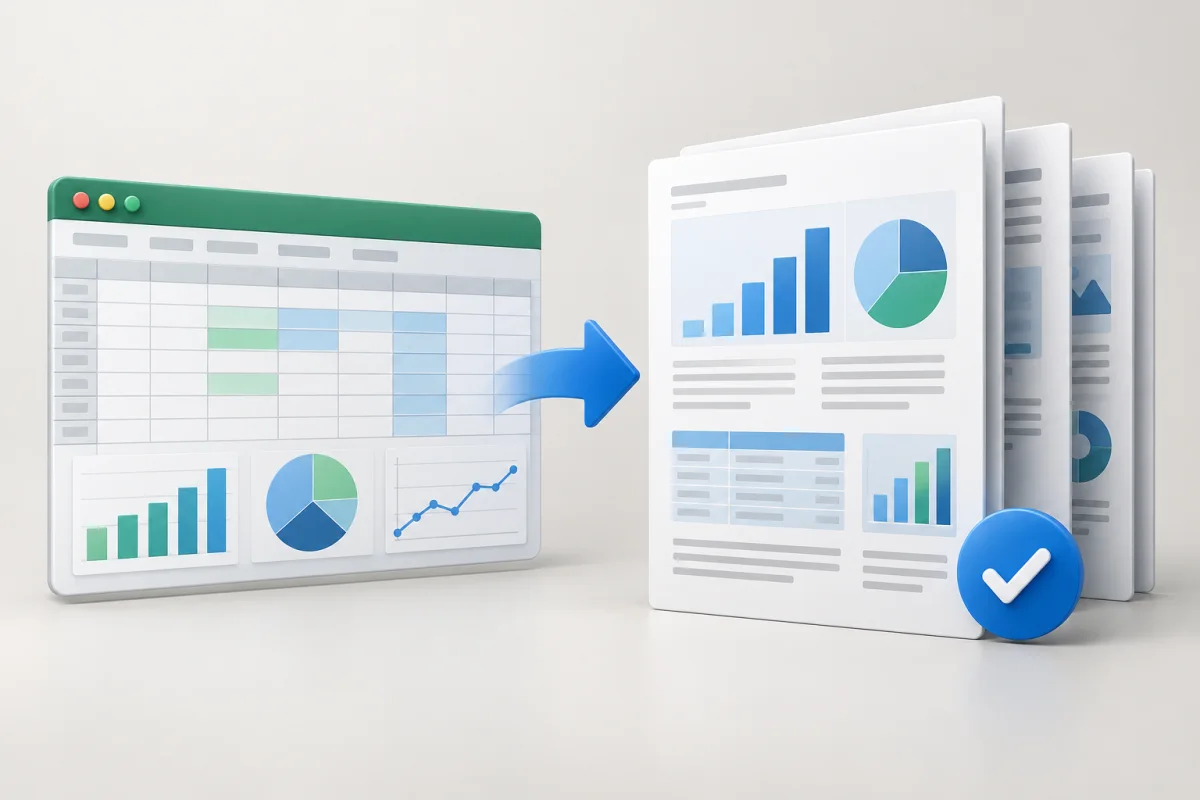 Ilustrasi Excel ke PDF untuk artikel Mengubah Excel ke PDF untuk Laporan yang Tetap Rapi