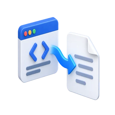 Ilustrasi HTML ke PDF