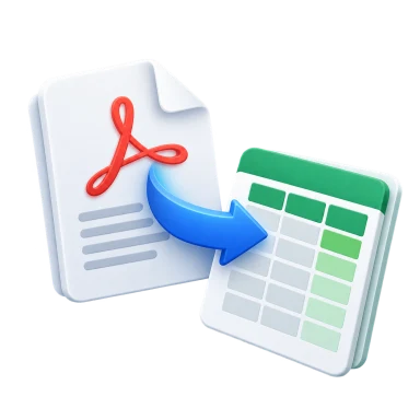 Ilustrasi PDF ke Excel