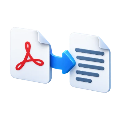 Ilustrasi PDF ke Teks